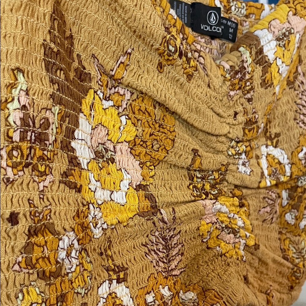 Volcom Floral Ruffle Crop Top - Picture 5 of 7